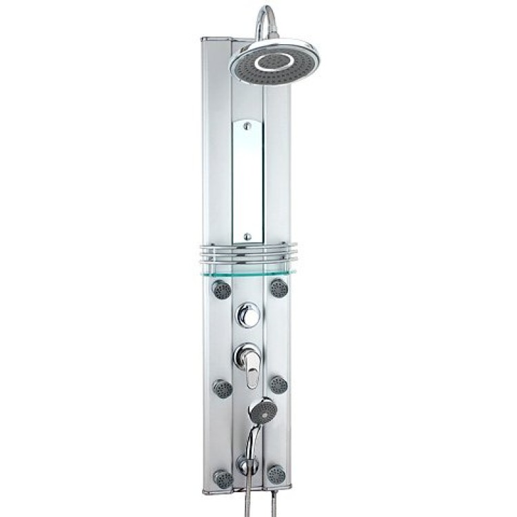 Masāžas dušas panelis Duschy ALUMINIUM Masāžas dušas panelis Duschy ALUMINIUM