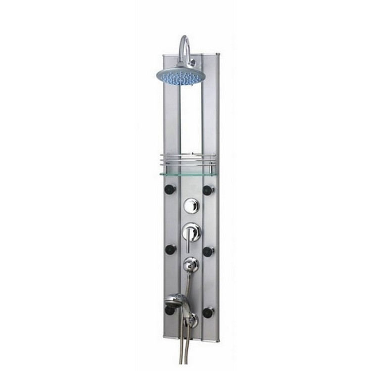 Masāžas dušas panelis Duschy ALUMINIUM Masāžas dušas panelis Duschy ALUMINIUM