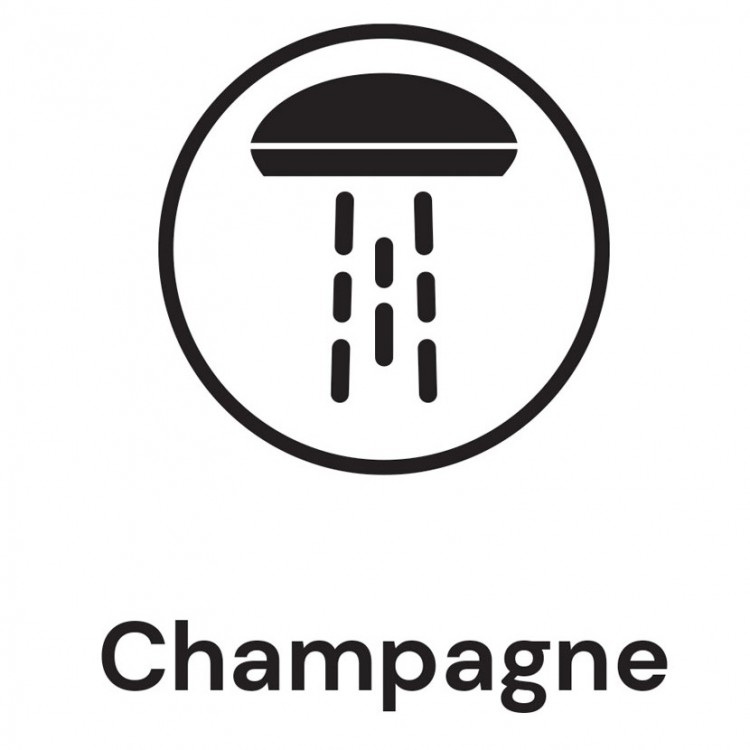 Rokas duša Duschy EUROFLUX, melna 464-20