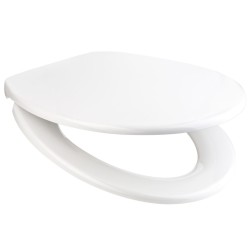 Tualetes poda vāks ar Soft Close Duschy SOFTLUX, balts 805-13