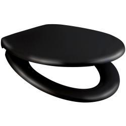 Tualetes poda vāks ar Soft Close Duschy SOFTLUX, melns 805-23