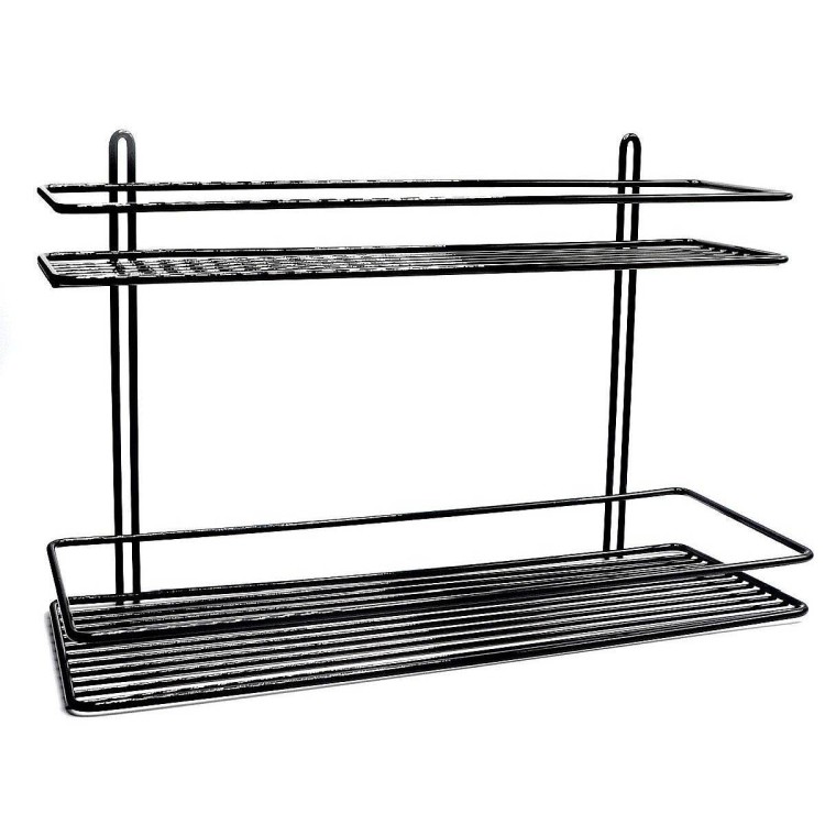 Plaukts divdaļīgs Duschy metāla 40x11х36 cm, 582-20 Plaukts divdaļīgs Duschy metāla 40x11х36 cm, 582-20