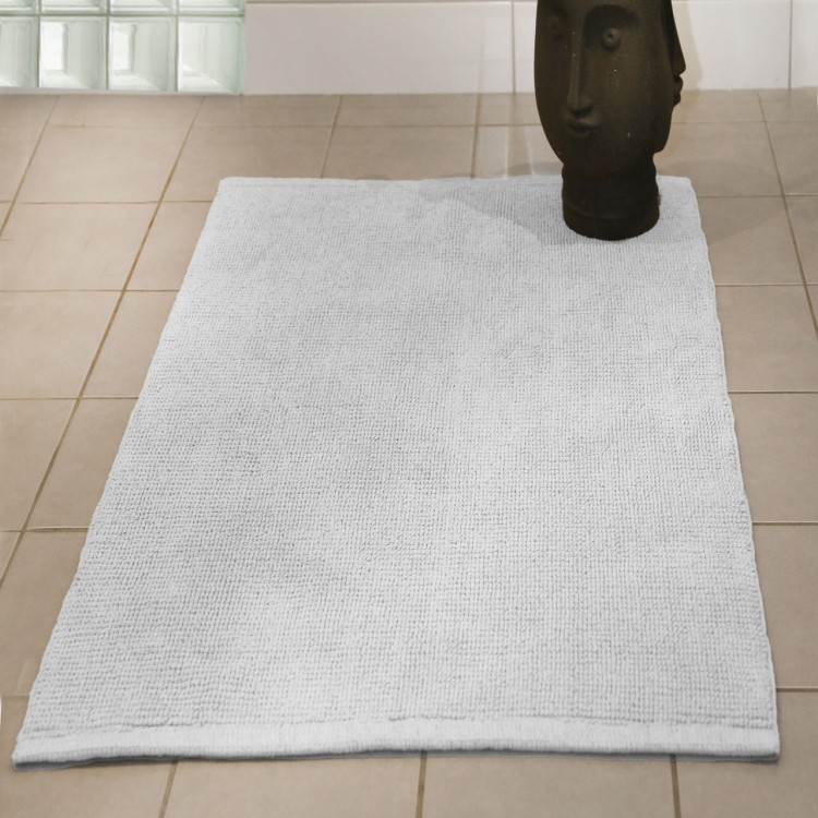 Vannas istabas paklājs Duschy ALVESTA 50x80cm, balts 708-10 Vannas istabas paklājs Duschy ALVESTA 50x80cm, balts 708-10