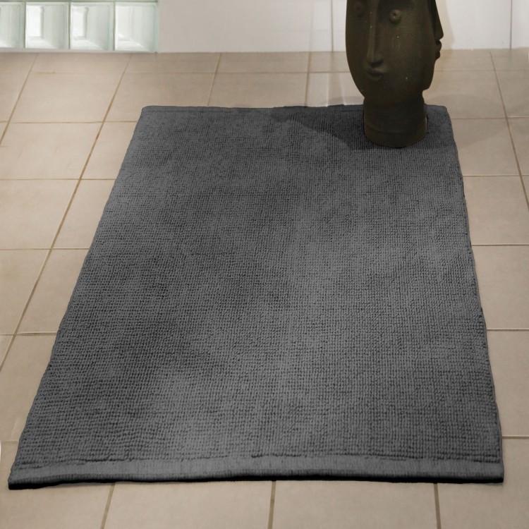 Vannas istabas paklājs Duschy ALVESTA 50x80cm, pelēks 708-25 Vannas istabas paklājs Duschy ALVESTA 50x80cm, pelēks 708-25