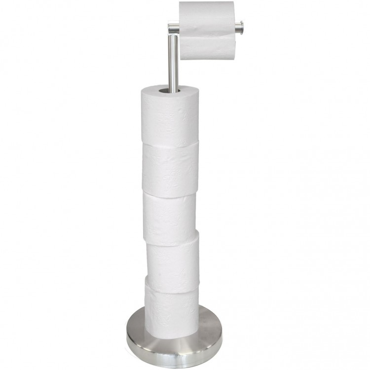 Tualetes papīra turētājs ar rezerves ruļļu vietu Duschy, 599-20