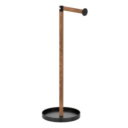 Tualetes papīra turētājs ar rezerves ruļļu vietu Duschy WOOD, 599-61