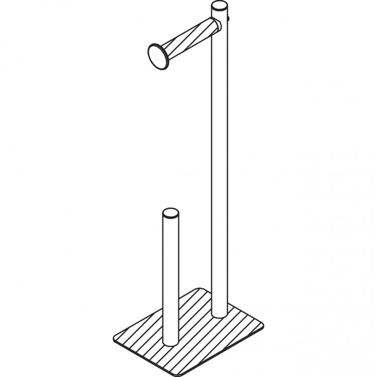 Tualetes papīra turētājs ar rezerves ruļļu vietu Duschy WOOD, 599-62