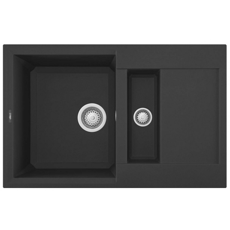 Virtuves izlietne Elleci Easy-325 78x50cm, melna