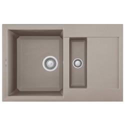 Virtuves izlietne Elleci Easy-325 78x50cm, pelēka