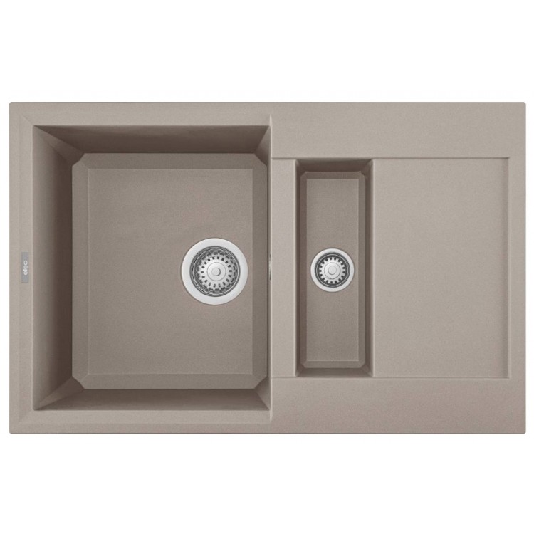 Virtuves izlietne Elleci Easy-325 78x50cm, pelēka