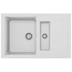 Virtuves izlietne Elleci Easy-325 78x50cm, balta