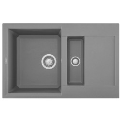 Virtuves izlietne Elleci Easy-325 78x50cm, titāns metālika