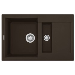 Virtuves izlietne Elleci Easy-325 78x50cm, espresso metālika