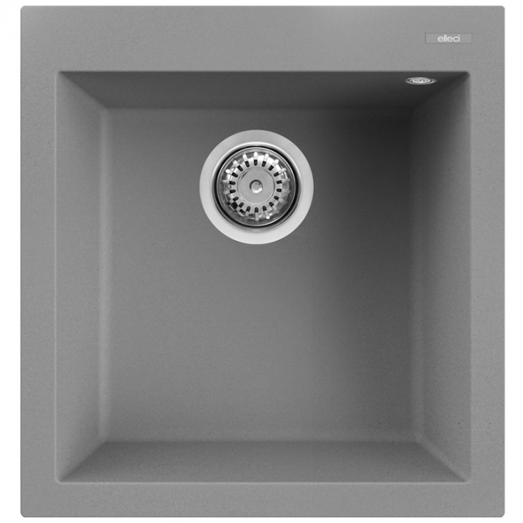 Virtuves izlietne Elleci QUADRA 102 47x50cm, pelēka Virtuves izlietne Elleci QUADRA 102 47x50cm, pelēka