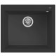 Virtuves izlietne Elleci QUADRA 105 57x50cm, melna Virtuves izlietne Elleci QUADRA 105 57x50cm, melna