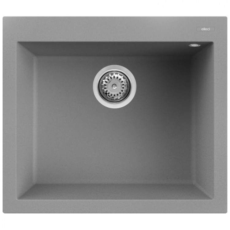Virtuves izlietne Elleci QUADRA 105 57x50cm, pelēka Virtuves izlietne Elleci QUADRA 105 57x50cm, pelēka