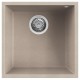 Virtuves izlietne Elleci Quadra-102 440x440 mm, pabūvējama, beige