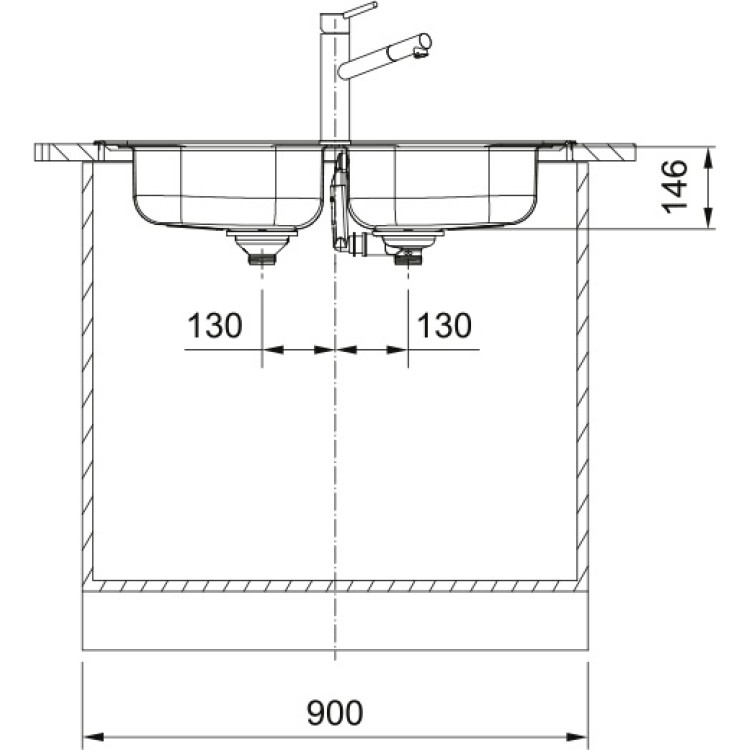 Virtuves izlietne FRANKE SPARK 86x50 cm, SKX 620-86