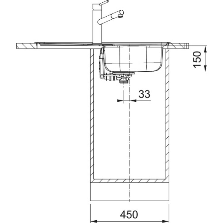 Virtuves izlietne FRANKE SPARK 78x44 cm, SKN 611-78/44