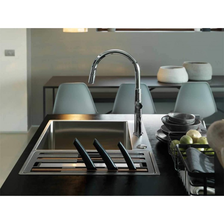 Virtuves izlietne FRANKE BOX CENTRE 86x51 cm ar piederumiem, BWX 220-54-27A Virtuves izlietne FRANKE BOX CENTRE 86x51 cm ar piederumiem, BWX 220-54-27A
