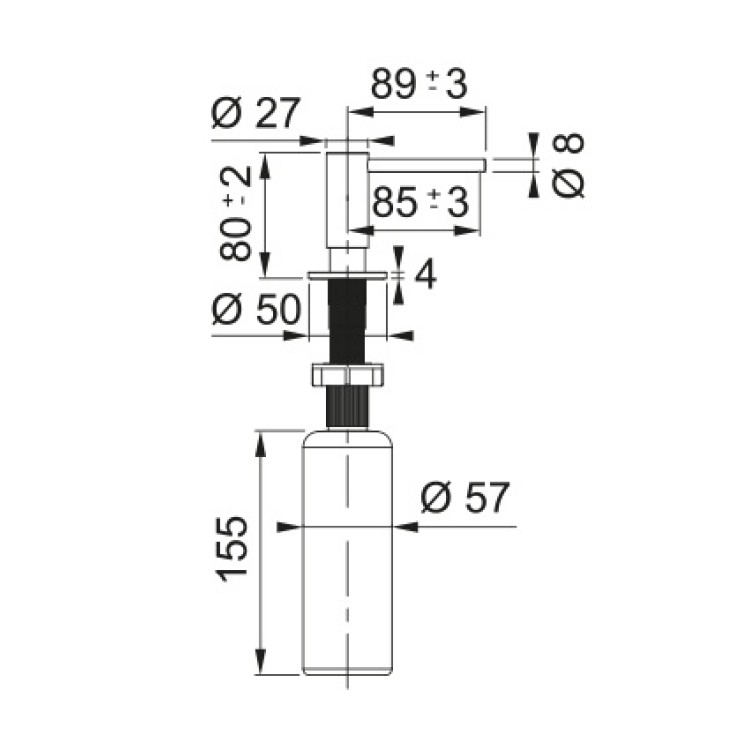 Franke ATLAS Dozators, 112.0717.104 Franke ATLAS Dozators, 112.0717.104