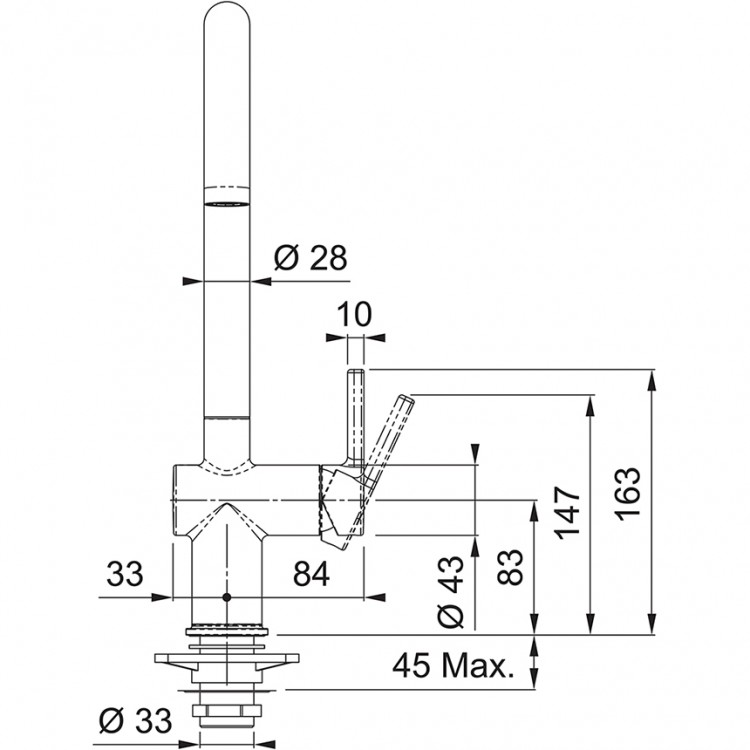 Virtuves izlietnes maisītājs FRANKE ACTIVE J, 115.0653.395