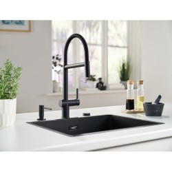 Virtuves izlietnes maisītājs FRANKE Semi-Pro, melns matēts