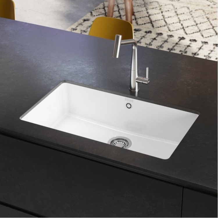 Virtuves izlietne Franke KUBUSX 74.5x45.4 cm, KXK 110-71, balta