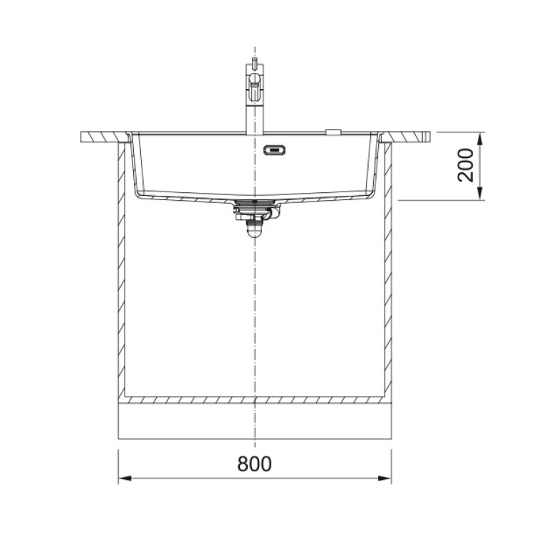 Virtuves izlietne FRANKE Pabūvējamā MARIS 75.3x50,3 cm, MRG 110-72 A  125.0683.242