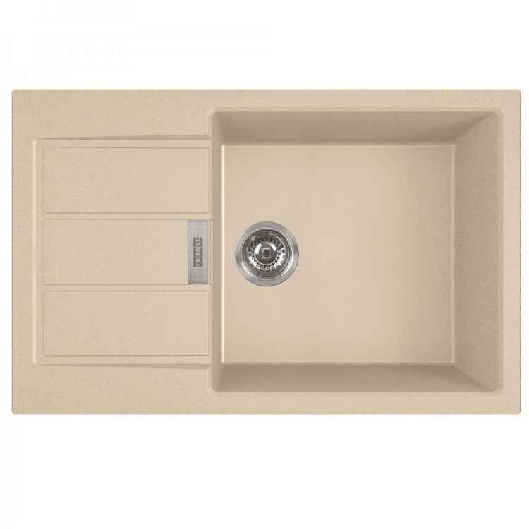 Virtuves izlietne FRANKE Tectonite SIRIUS 78x50 cm, S2D 611-78XL, bēšīga Virtuves izlietne FRANKE Tectonite SIRIUS 78x50 cm, S2D 611-78XL, bēšīga