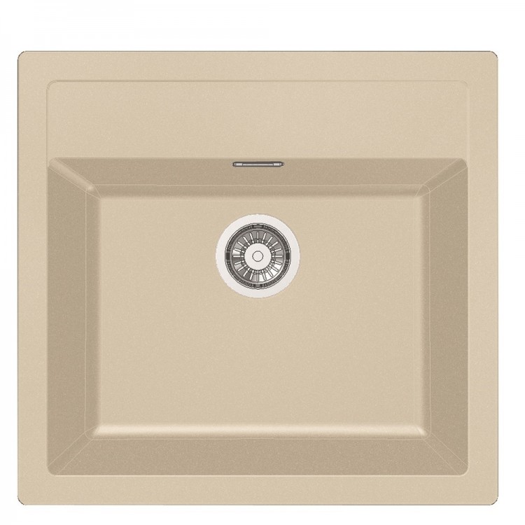 Virtuves izlietne FRANKE Tectonite SIRIUS 56x53 cm, SID 610, bēšīga Virtuves izlietne FRANKE Tectonite SIRIUS 56x53 cm, SID 610, bēšīga