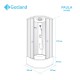 Dušas kabīne GOTLAND Paula 80x80x215cm
