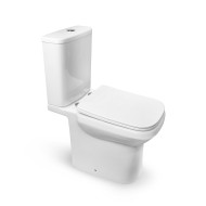 Tualetes pods Vento Bergen RimOff ar Soft Close poda vāku, balts