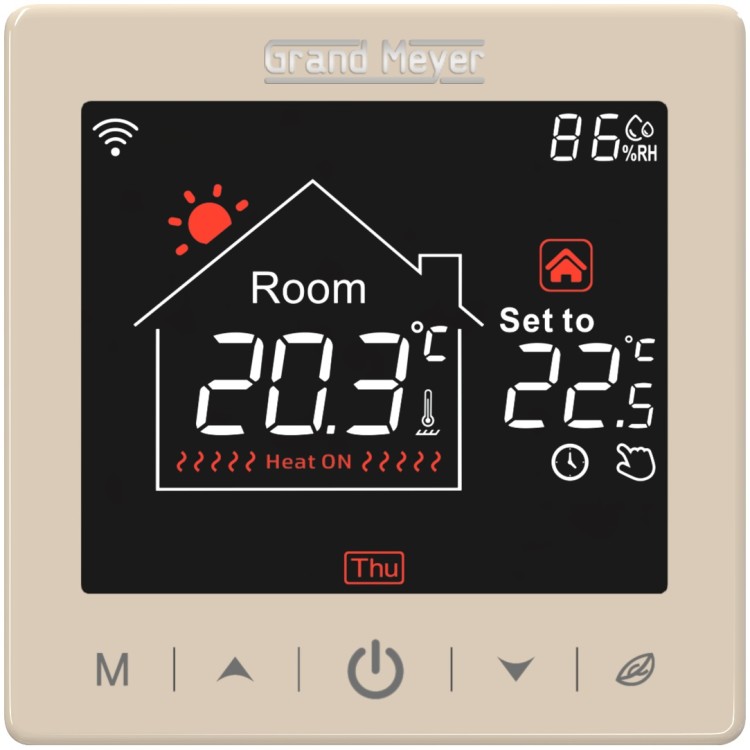Programmējams elektroniskais termoregulators ar Wi-Fi Grand Meyer SN-15 Programmējams elektroniskais termoregulators ar Wi-Fi Grand Meyer SN-15