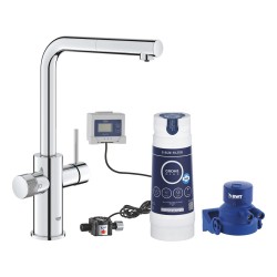Virtuves izlietnes maisītājs ar filtru Grohe Blue Pure Minta ar izvelkamu izteku, 30591000
