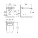 Tualetes pods Grohe Essence Rimless WC, stiprināms uz grīdas 3957300H Tualetes pods Grohe Essence Rimless WC, stiprināms uz grīdas 3957300H