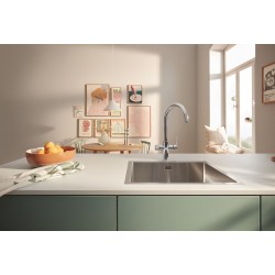Virtuves izlietnes maisītājs ar filtru Grohe Blue Pure BauCurve, 30581000
