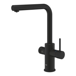 Virtuves izlietnes maisītājs ar izvelkamu izteku Grohe Blue Pure Minta, melns matēts 30590KF0