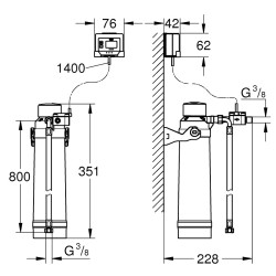 Filtra elements ar filtra galvu Grohe Blue Magnesium, Zink, 40875000