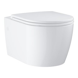 Tualetes pods piekaramais Grohe BauCeramic Rimless ar Soft Close vāku
