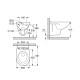 Tualetes pods piekaramais Grohe BauCeramic Rimless ar Soft Close vāku, 39427000