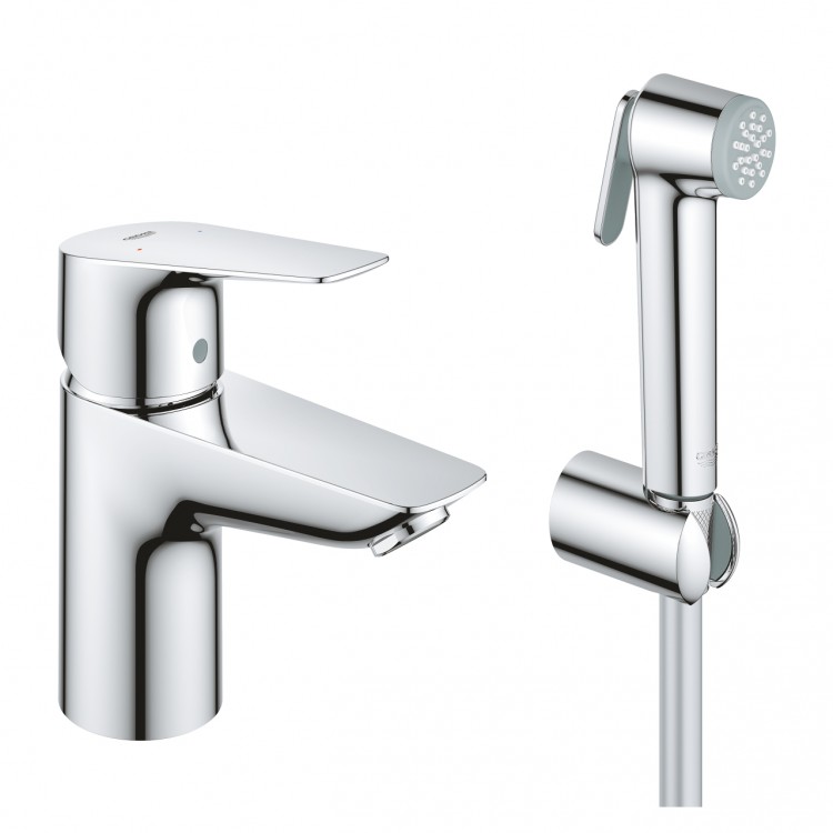Izlietnes maisītājs ar bidetta rokas dušu Grohe BauEdge New, 23757001 Izlietnes maisītājs ar bidetta rokas dušu Grohe BauEdge New, 23757001