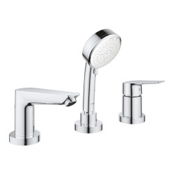 Vannas maisītājs uz vannas malas Grohe BauEdge 3-daļīgs, hroms  2511710A