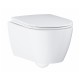 Tualetes pods piekaramais Grohe Essence Rimless ar Soft Close vāku