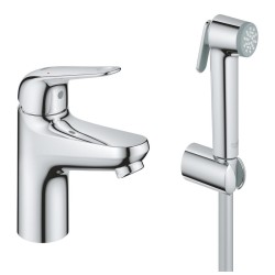 Izlietnes maisītājs ar bidetta rokas dušu Grohe Euroeco, hroms 24264001