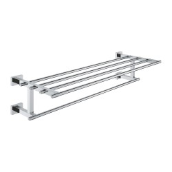 Plaukts ar dvieļu turētāju Grohe Essentials Cube 60 cm, hroms