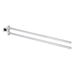Dvieļu turētājs dubultais Grohe Essentials Cube, hroms
