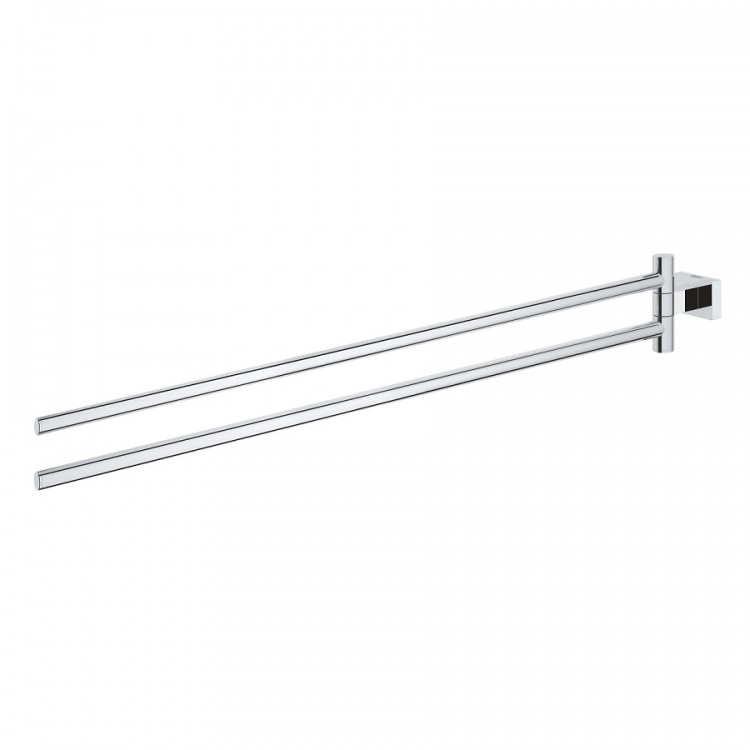 Dvieļu turētājs dubultais Grohe Essentials Cube, hroms Dvieļu turētājs dubultais Grohe Essentials Cube, hroms