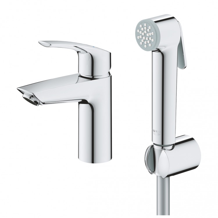 Izlietnes maisītājs ar bidetta rokas dušu Grohe Eurosmart S, 23124003 Izlietnes maisītājs ar bidetta rokas dušu Grohe Eurosmart S, 23124003
