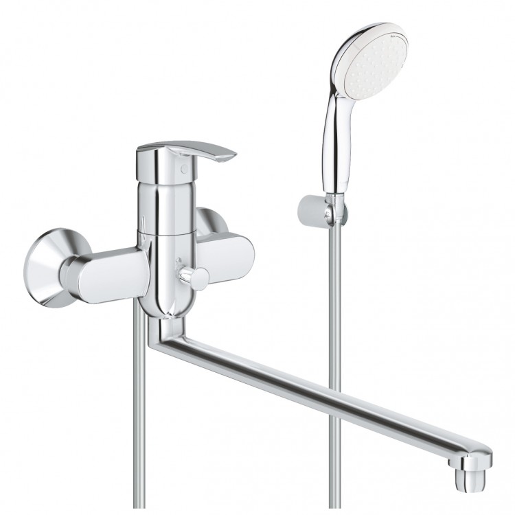 Vannas un dušas maisītājs ar dušu Grohe Eurosmart Cosmo Solid, hroms 3270800A